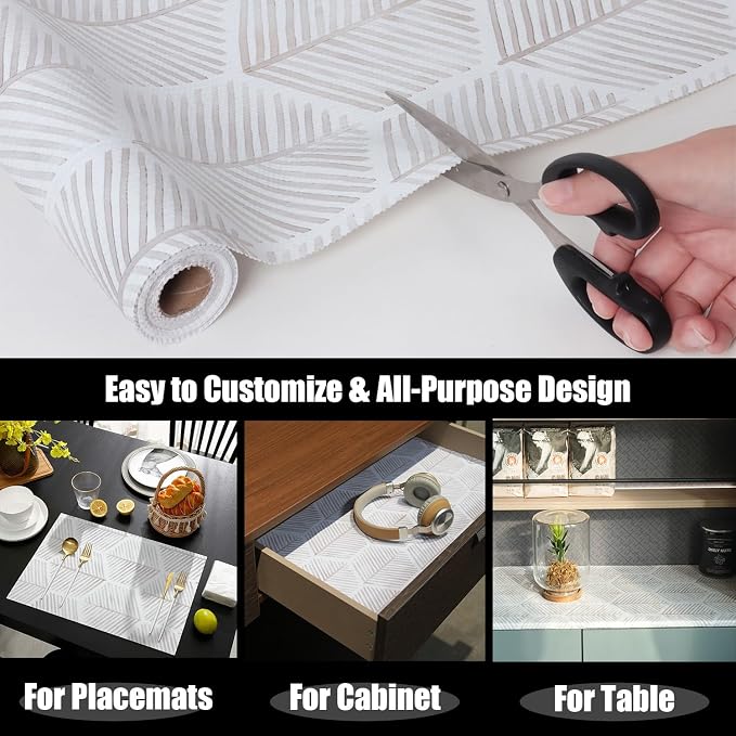 Shelf Liners for Kitchen Cabinets, 16IN x 20FT Non Adhesive and Strong Non-Slip - Image 5