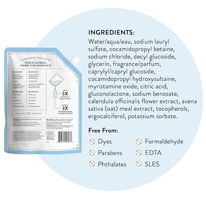 Hand Soap Gel Ocean Breeze 34floz Refill - Image 9