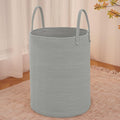 Large Woven Laundry Basket Hamper, 60L Cotton Rope Storage Bin by JMvicyroam
