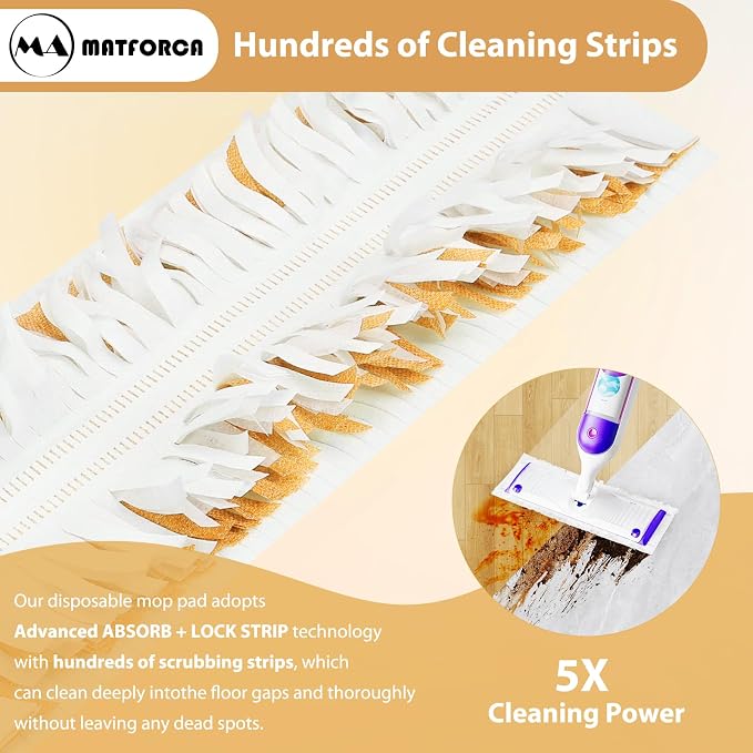 10 Pack Disposable Power Mop Pads Refilles - Image 6