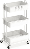 Simple Houseware 3-Tier Heavy Duty Metal Utility Rolling Cart by SimpleHouseware