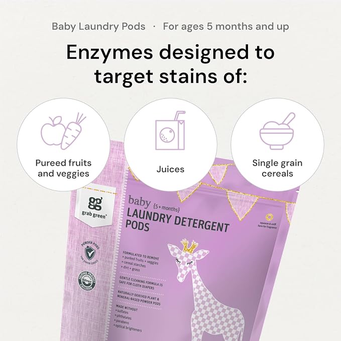 Grab Green Baby Laundry Detergent Pods and Dryer Sheets Bundle, Dreamy Rosewood - Image 3