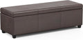 SIMPLIHOME Avalon 54 inch Wide Contemporary Rectangle Extra Large Storage by SimpliHome