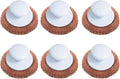 LOLA Copper Mesh Scouring Pad w/Comfort Knob, 6 Pack, Heavy Duty Cleaning Pads by LolaProducts