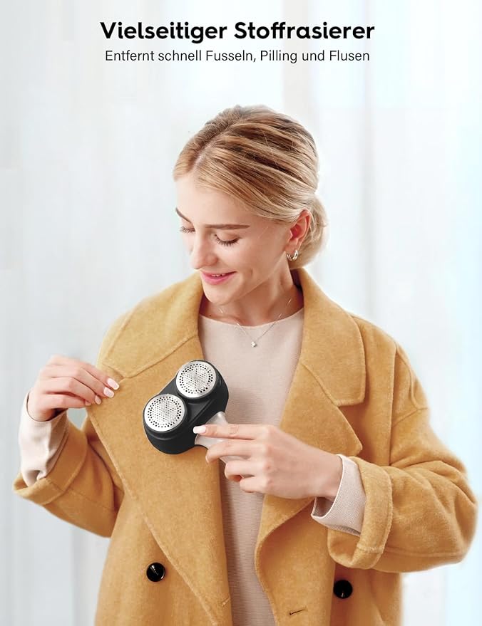 VASSON Fabric Shaver, Electric Lint Remover, Rechargeable Lint Shaver, Sweater - Image 6