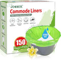Bedside Commode Liners, 150 Bags + 150 Pads by JOCCIK