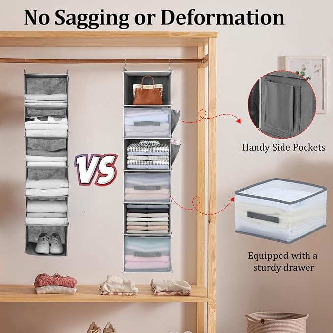 6-Tier Hanging Closet Organizer - Image 4