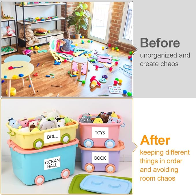 150 Pcs Labels for Storage Bins, 6 X 4 Inch Removable Labels for Storage Bins - Image 6