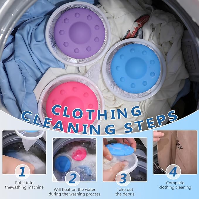 6pcs Pet Hair Remover for Laundry, Lint Catcher for Laundry, Washing Machine - Image 6