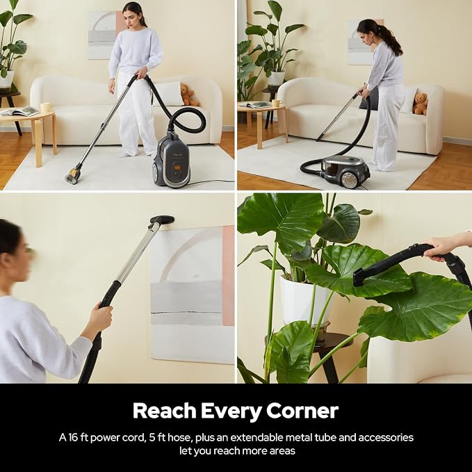 Aircliff Canister Vacuum Cleaner, Specially Designed Nozzle - Image 6