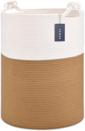 COMSE Extra Large Blanket Basket, Tall Woven Storage Basket, Nursery Hamper by COMSE