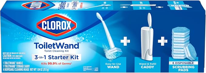 CLOROX Original Toilet Cleaning System, ToiletWand, Storage Caddy, 6 Refill - Image 11
