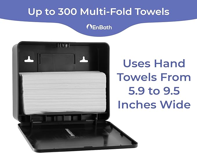 Multifold Paper Towel Dispenser Wall Mount, Folded Hand Towel Dispenser - Image 3