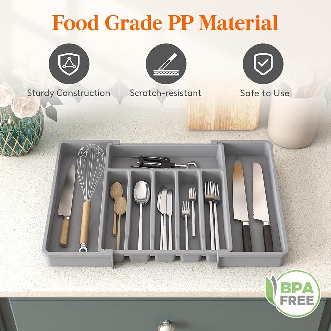 Lifewit Deep Silverware Drawer Organizer - Image 7