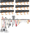3-H 6×16" All Metal Garden Tool Organizer, Garage Tool Organizer, Broom Holder by 3-H