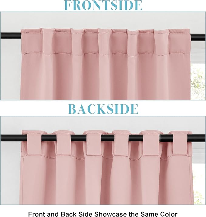 RYB HOME Pink Blackout Curtains - Image 6