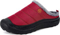Womens Mens House Slippers Slip on Snow Winter Warm Fully Fur Lined Slippers by Eagsouni