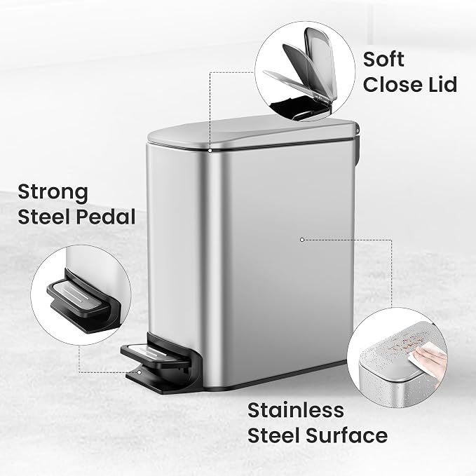 Cesun Small Bathroom Trash Can - Image 4