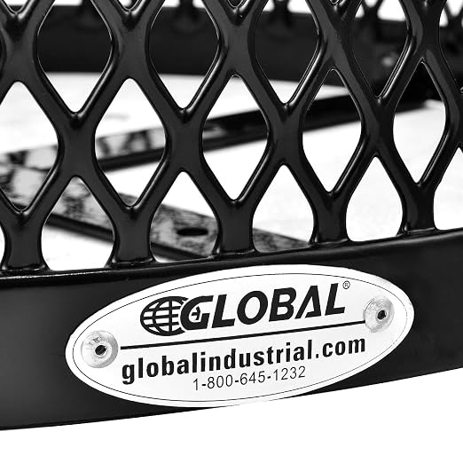 Global Industrial Outdoor Diamond Steel Trash Can - Image 7