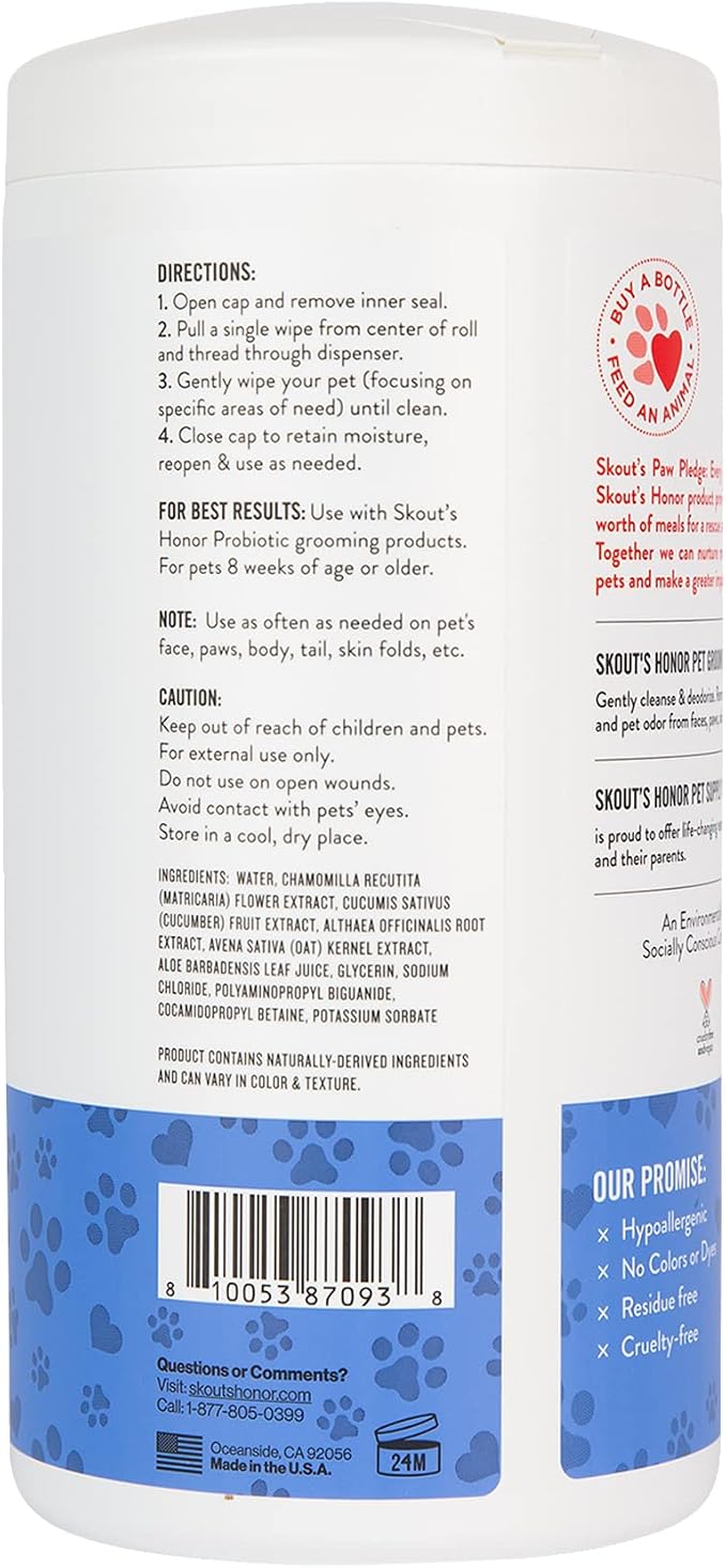 SKOUT'S HONOR Pet Grooming Wipes - Image 2