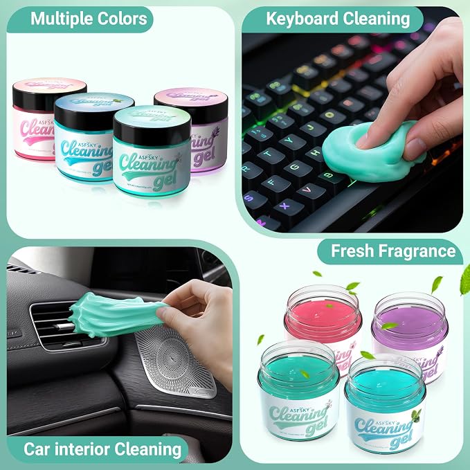 ASFSKY Car Cleaning Gel Dust Cleaning Putty Universal Car Interior Cleaner - Image 2