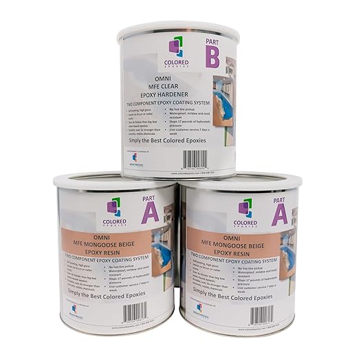 Colored Epoxies 10022 Light Beige Epoxy Resin Coating Made by ColoredEpoxies