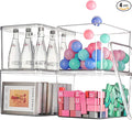 Clear plastic storage bins by GUMEIGODA