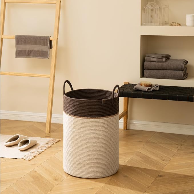 LA JOLIE MUSE Woven Basket Rope Storage Baskets - Image 2