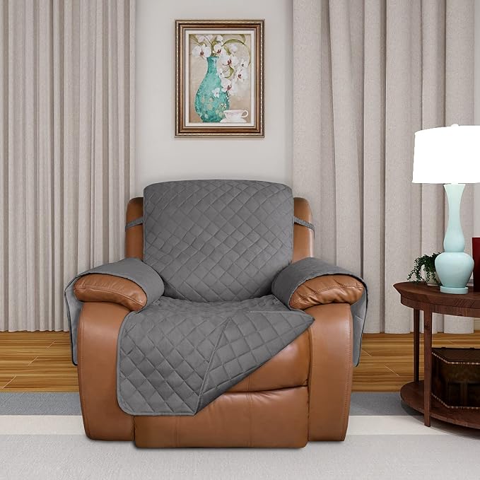 PureFit Reversible Quilted Sofa Cover, Water Resistant Slipcover Furniture - Image 2