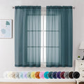Chyhomenyc Sheer Curtains 63 Inch Length 2 Panels, Light Filtering Rod Pocket by Chyhomenyc