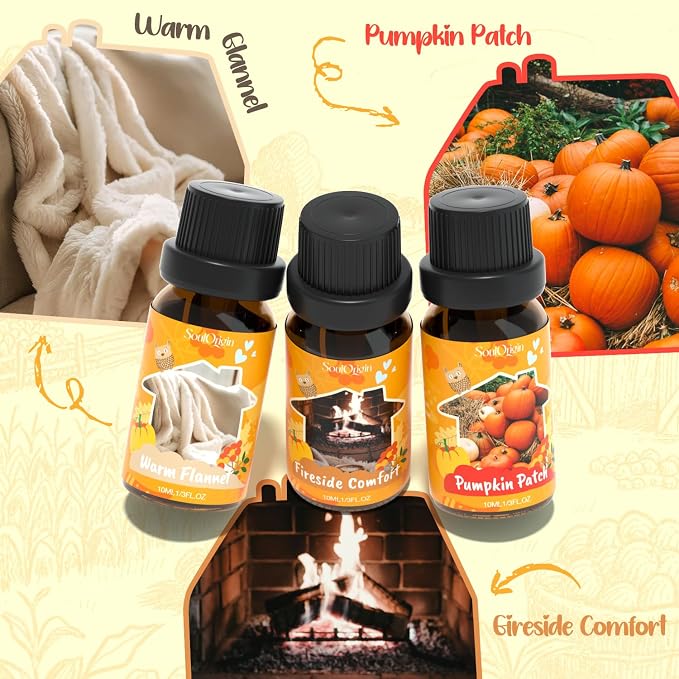 Fall Cozy Cabin Fragrance Oils Set, Essential Oil - Image 3