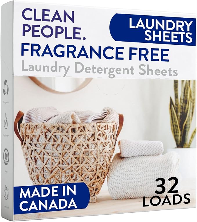 The Clean People Fragrance Free Laundry Detergent Sheets by CleanPeople