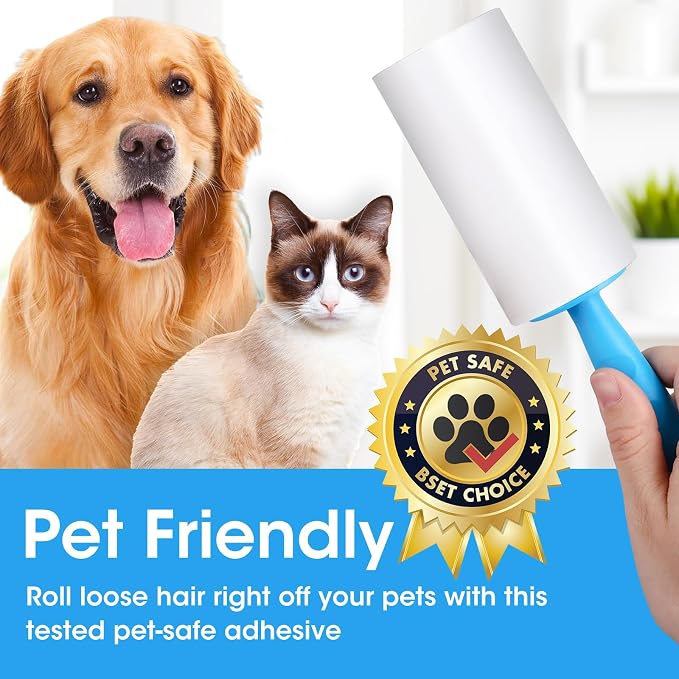 AZEN Lint Roller, Lint Rollers for Pet Hair Extra Sticky, 600 Sheets Lint Roller - Image 5