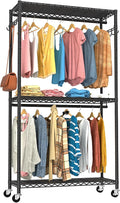 Clothes Rack, Clothing Racks for Hanging Clothes, 3 Tiers Adjustable Garment by VyGrow