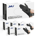 JMU Black Nitrile Gloves Large Case of 1200, Latex Free & Powder Free Medical by JMU