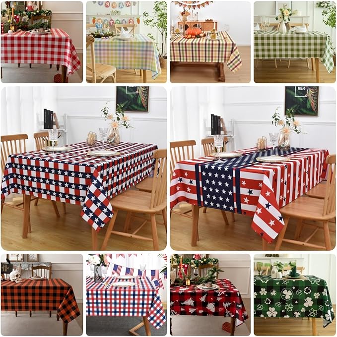 Classic Gingham Tablecloth Fabric - Image 5
