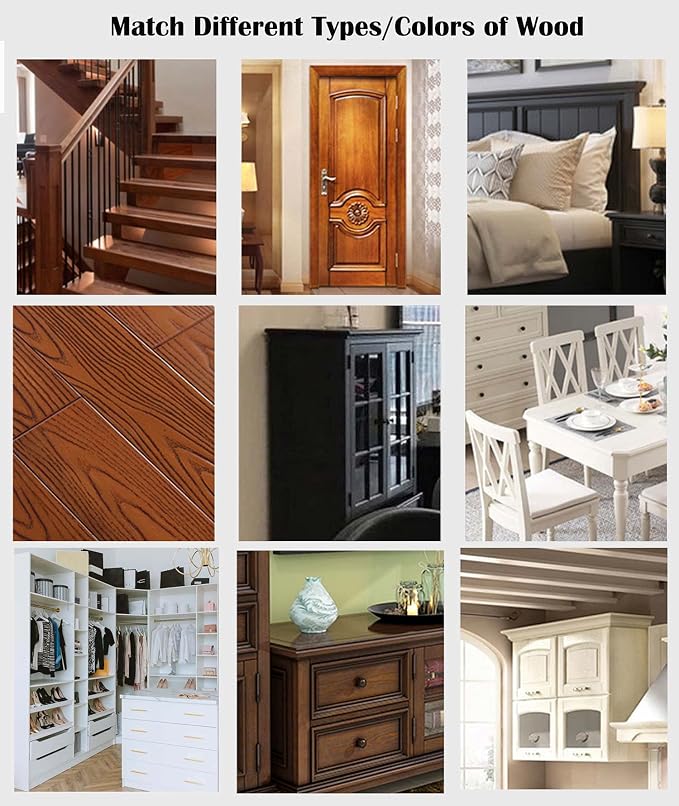 Furniture Markers Touch Up, Lifreer 21 Pcs Wood Filler Floor Scratch Repair Kits - Image 8