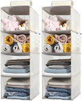 2 Packs Hanging Closet Organizer Storage, 4-Shelf Hanging Shelves by WelcometoYRCBEHFU