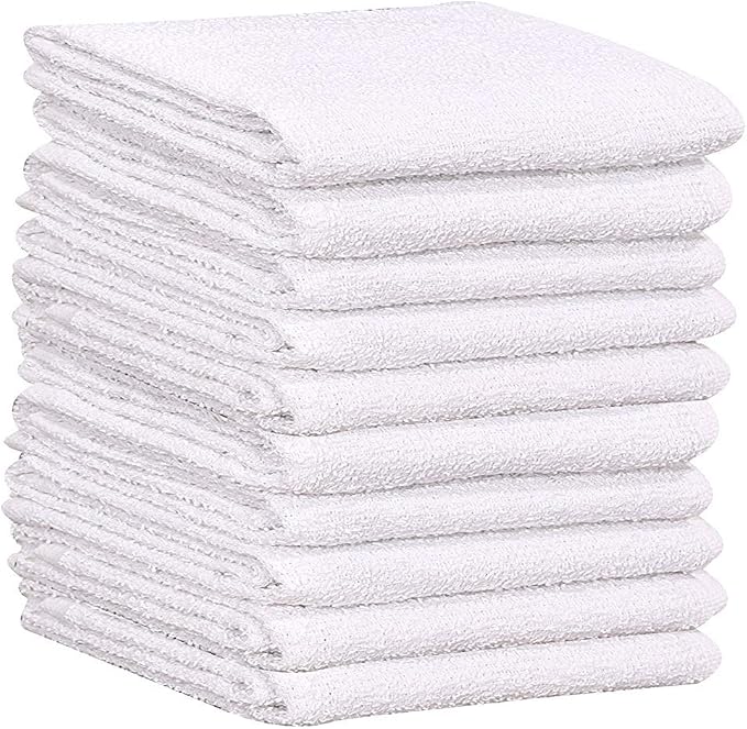 GOLD TEXTILES 60 PC New Cotton Blend White Restaurant Bar Mops Kitchen Towels - Image 5