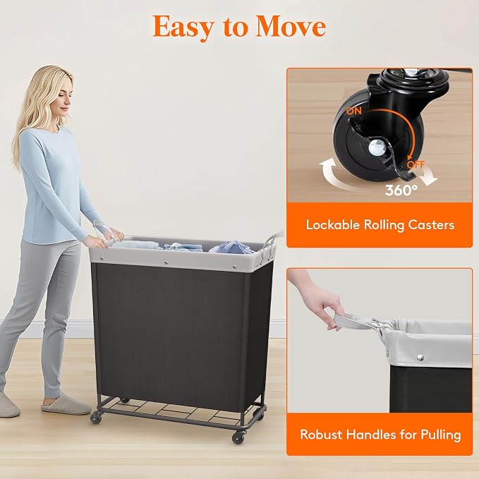 Lifewit 240L Laundry Basket - Image 4