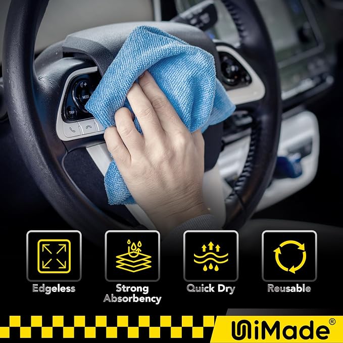 Shop Towels, 100 Pack Commercial Grade Work Rags Microfiber Towels - Image 6