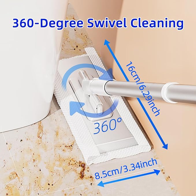 Mini Sweeper Mop No-Touch Dirty Cleaning Flat Dust Mop - Image 5