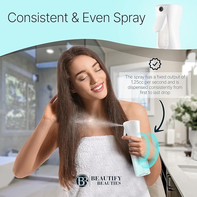 BeautifyBeauties Hair Spray Bottle – Ultra Fine Continuous Water Mister - Image 6