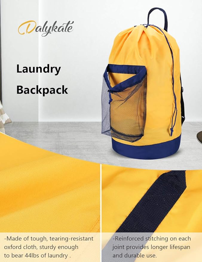 Dalykate Backpack Laundry Bag, Laundry Backpack - Image 5