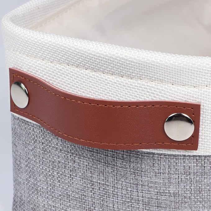 Univivi 4PC Small Fabric Storage Bins, Countertop Organizing Small Items - Image 7