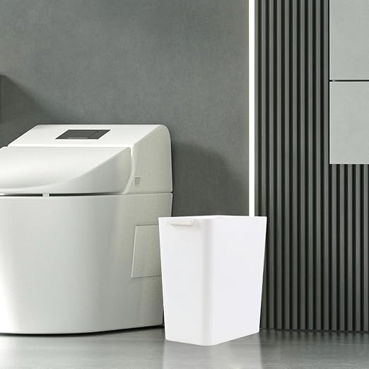 4.5 Gallon Deskside Plastic Wastebasket Rectangular, Open Garbage Container - Image 5