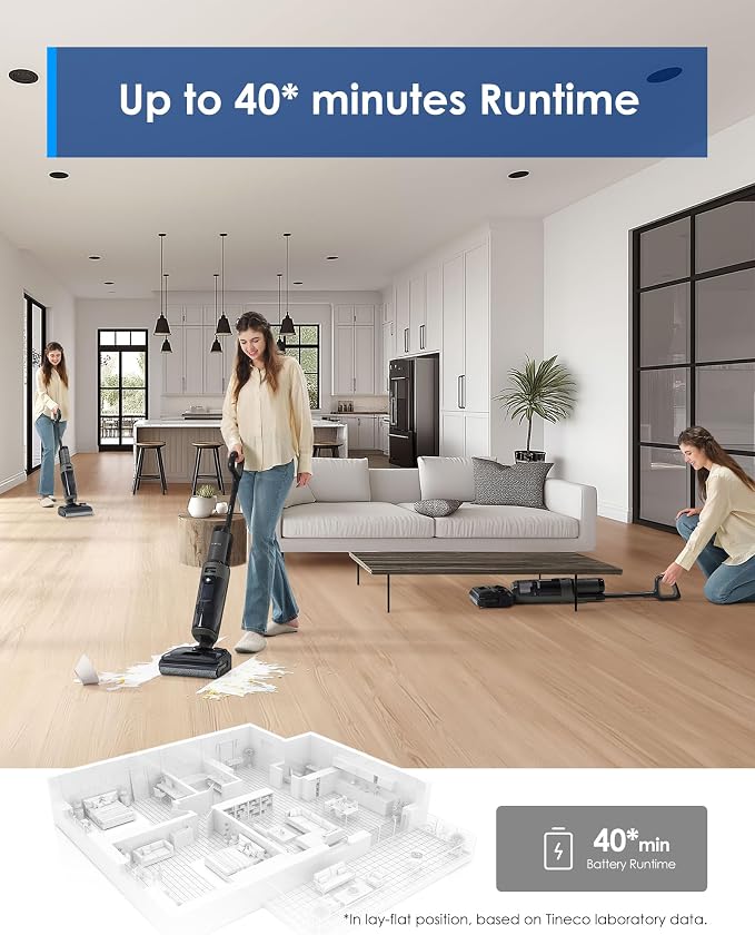 Tineco Floor ONE i6 Stretch Wet Dry Vacuum Cleaner, Vacuum & Mop All in One - Image 8