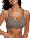 Vertvie Womens Seamless Bras No Underwire Supportive Wireless Push Up Full by WelcometoVertVie