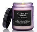 M&SENSE Lavender Citrus Scented Candle, Natural Soy Wax by MSENSE