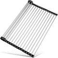 Tomorotec 21" x 15.5" Roll Up Dish Drying Rack Over Sink Drying Rack Sink Cover by Tomorotec